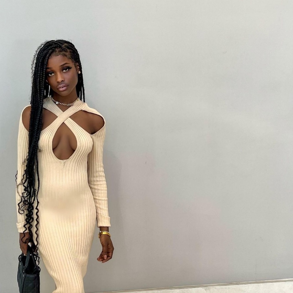 Cream/ beige dress